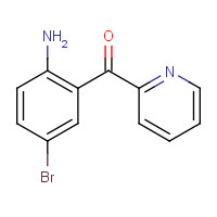 2-(2-AMINO-5-BROMOBENZOYL) PYRIDINE (CAS: 1563-56-0) - Chemical Structure and Molecular Formula 