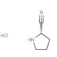 (S)-Pyrrolidine-2-carbonitrile hydrochloride (CAS: 65732-69-6) - Chemical Structure and Molecular Formula 