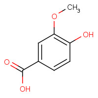 Vanillic acid (CAS: 121-34-6) - Chemical Structure and Molecular Formula 