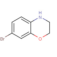 7-Bromo-3,4-dihydro-2H-benzo[1,4]oxazine (CAS: 105679-22-9) - Chemical Structure and Molecular Formula 