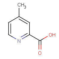 4-METHYL-PYRIDINE-2-CARBOXYLIC ACID (CAS: 4021-08-3) - Chemical Structure and Molecular Formula 