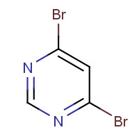 4,6-DIBROMOPYRIMIDINE (CAS: 36847-10-6) - Chemical Structure and Molecular Formula 