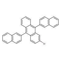 2-Bromo-9,10-bis(2-naphthalenyl)anthracene (CAS: 474688-76-1) - Chemical Structure and Molecular Formula 