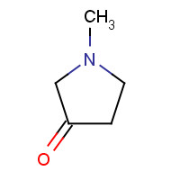 1-Methylpyrrolidin-3-one (CAS: 68165-06-0) - Chemical Structure and Molecular Formula 