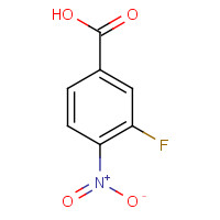 3-Fluoro-4-nitrobenzoic acid (CAS: 403-21-4) - Chemical Structure and Molecular Formula 