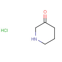 PIPERIDIN-3-ONE HYDROCHLORIDE (CAS: 61644-00-6) - Chemical Structure and Molecular Formula 