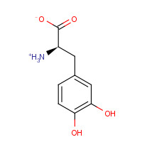 D-DOPA (CAS: 5796-17-8) - Chemical Structure and Molecular Formula 