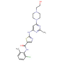 Dasatinib (CAS: 302962-49-8) - Chemical Structure and Molecular Formula 