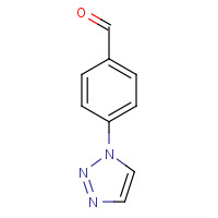 4-[1,2,3]TRIAZOL-1-YL-BENZALDEHYDE (CAS: 41498-10-6) - Chemical Structure and Molecular Formula 