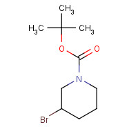 1-N-Boc-3-bromopiperidine (CAS: 849928-26-3) - Chemical Structure and Molecular Formula 