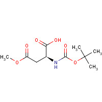 Boc-Asp(ome)-OH (CAS: 59768-74-0) - Chemical Structure and Molecular Formula 