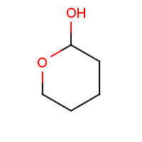 2-Hydroxytetrahydropyran (CAS: 694-54-2) - Chemical Structure and Molecular Formula 