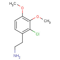 2-(2-CHLORO-3,4-DIMETHOXYPHENYL) ETHYLAMINE (CAS: 67287-36-9) - Chemical Structure and Molecular Formula 