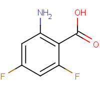 2-Amino-4,6-difluoro-benzoic acid (CAS: 126674-77-9) - Chemical Structure and Molecular Formula 