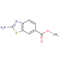 2-AMINO-BENZOTHIAZOLE-6-CARBOXYLIC ACID METHYL ESTER (CAS: 66947-92-0) - Chemical Structure and Molecular Formula 