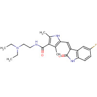 Sunitinib (CAS: 557795-19-4) - Chemical Structure and Molecular Formula 