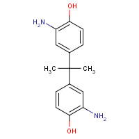 2,2-Bis(3-amino-4-hydroxyphenyl)propane (CAS: 1220-78-6) - Chemical Structure and Molecular Formula 
