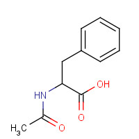 N-ACETYL-D-PHENYLALANINE (CAS: 10172-89-1) - Chemical Structure and Molecular Formula 