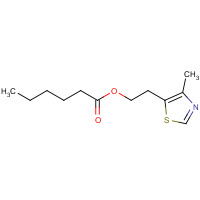 2-(4-Methylthiazol-5-yl)ethyl hexanoate (CAS: 94159-32-7) - Chemical Structure and Molecular Formula 