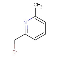 2-(Bromomethyl)-6-methylpyridine (CAS: 68470-59-7) - Chemical Structure and Molecular Formula 