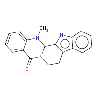 Evodiamine (CAS: 518-17-2) - Chemical Structure and Molecular Formula 