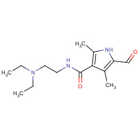 N-(2-(Diethylamino)ethyl)-5-formyl-2,4-dimethyl-1H-pyrrole-3-carboxamide (CAS: 356068-86-5) - Chemical Structure and Molecular Formula 