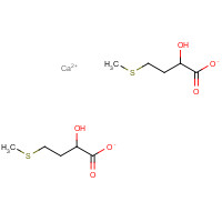 Calcium bis(2-hydroxy-4-(methylthio)butyrate) (CAS: 4857-44-7) - Chemical Structure and Molecular Formula 