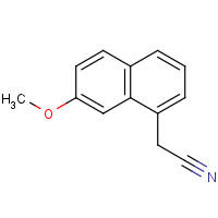 7-Methoxy-1-naphthylacetonitrile (CAS: 138113-08-3) - Chemical Structure and Molecular Formula 