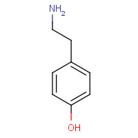 4-hydroxy-benzeneethanamin (CAS: 51-67-2) - Chemical Structure and Molecular Formula 