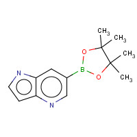 1H-PYRROLO[3,2-B]PYRIDINE-6-BORONIC ACID PINACOL ESTER (CAS: 1045855-91-1) - Chemical Structure and Molecular Formula 