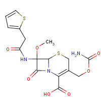 Cefoxitin (CAS: 35607-66-0) - Chemical Structure and Molecular Formula 