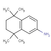 5,5,8,8-Tetramethyl-5,6,7,8-tetrahydronaphthalen-2-ylamine (CAS: 92050-16-3) - Chemical Structure and Molecular Formula 