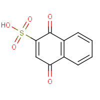 1,4-dihydro-1,4-dioxo-2-naphthalenesulfonic acid sodium salt (CAS: 7045-83-2) - Chemical Structure and Molecular Formula 