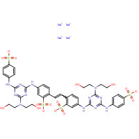 Fluorescent Brightener 220 (CAS: 16470-24-9) - Chemical Structure and Molecular Formula 