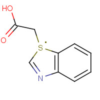 2-Benzothiazoleacetic acid (CAS: 29182-45-4) - Chemical Structure and Molecular Formula 