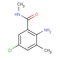 2-Amino-5-Chloro-N,3-Dimethylbenzamide (CAS: 890707-28-5) - Chemical Structure and Molecular Formula 