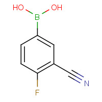 3-Cyano-4-fluorobenzeneboronic acid (CAS: 214210-21-6) - Chemical Structure and Molecular Formula 