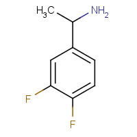 Benzenemethanamine,3,4-difluoro-alpha-methyl-,(alphaR)-(9CI) (CAS: 321318-15-4) - Chemical Structure and Molecular Formula 