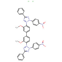 Nitrotetrazolium blue chloride (CAS: 298-83-9) - Chemical Structure and Molecular Formula 