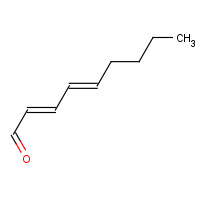 trans,trans-2,4-Nonadienal (CAS: 5910-87-2) - Chemical Structure and Molecular Formula 