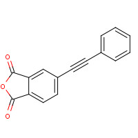 4-PHENYLETHYNYLPHTHALIC ANHYDRIDE (CAS: 119389-05-8) - Chemical Structure and Molecular Formula 