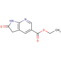 ethyl 2-oxo-2,3-dihydro-1H-pyrrolo[2,3-b]pyridine-5-carboxylate (CAS: 223646-21-7) - Chemical Structure and Molecular Formula 
