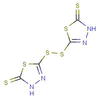 5,5'-dithiodi-1,3,4-thiadiazole-2(3H)-thione (CAS: 72676-55-2) - Chemical Structure and Molecular Formula 