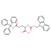 N-Fmoc-N'-trityl-D-glutamine (CAS: 200623-62-7) - Chemical Structure and Molecular Formula 