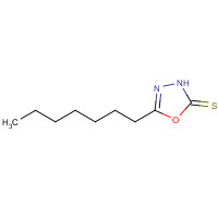 5-Heptyl-1,3,4-oxadiazole-2(3H)-thione (CAS: 66473-10-7) - Chemical Structure and Molecular Formula 