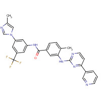 Nilotinib (CAS: 641571-10-0) - Chemical Structure and Molecular Formula 