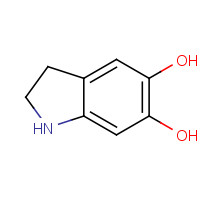 5,6-DIHYDROXYINDOLINE HBR (CAS: 29539-03-5) - Chemical Structure and Molecular Formula 