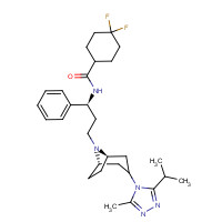 Maraviroc (CAS: 376348-65-1) - Chemical Structure and Molecular Formula 