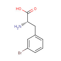 3-Bromo-L-phenylalanine (CAS: 82311-69-1) - Chemical Structure and Molecular Formula 