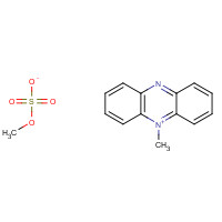 5-Methylphenazinium methosulfate (CAS: 299-11-6) - Chemical Structure and Molecular Formula 